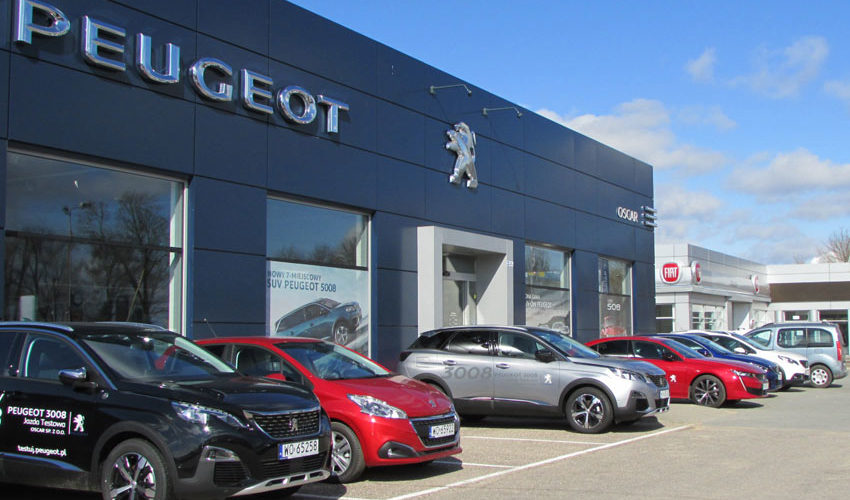 Przebudowa salonu i serwisu Peugeot