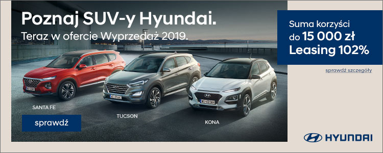 Wyprzedaż rocznika w salonie Hyundai